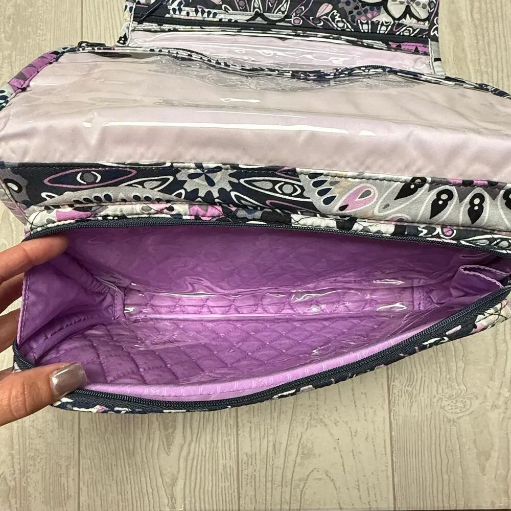 Vera Bradley Mimosa Medallion Hanging Travel Organizer Cosmetic Toiletry Bag